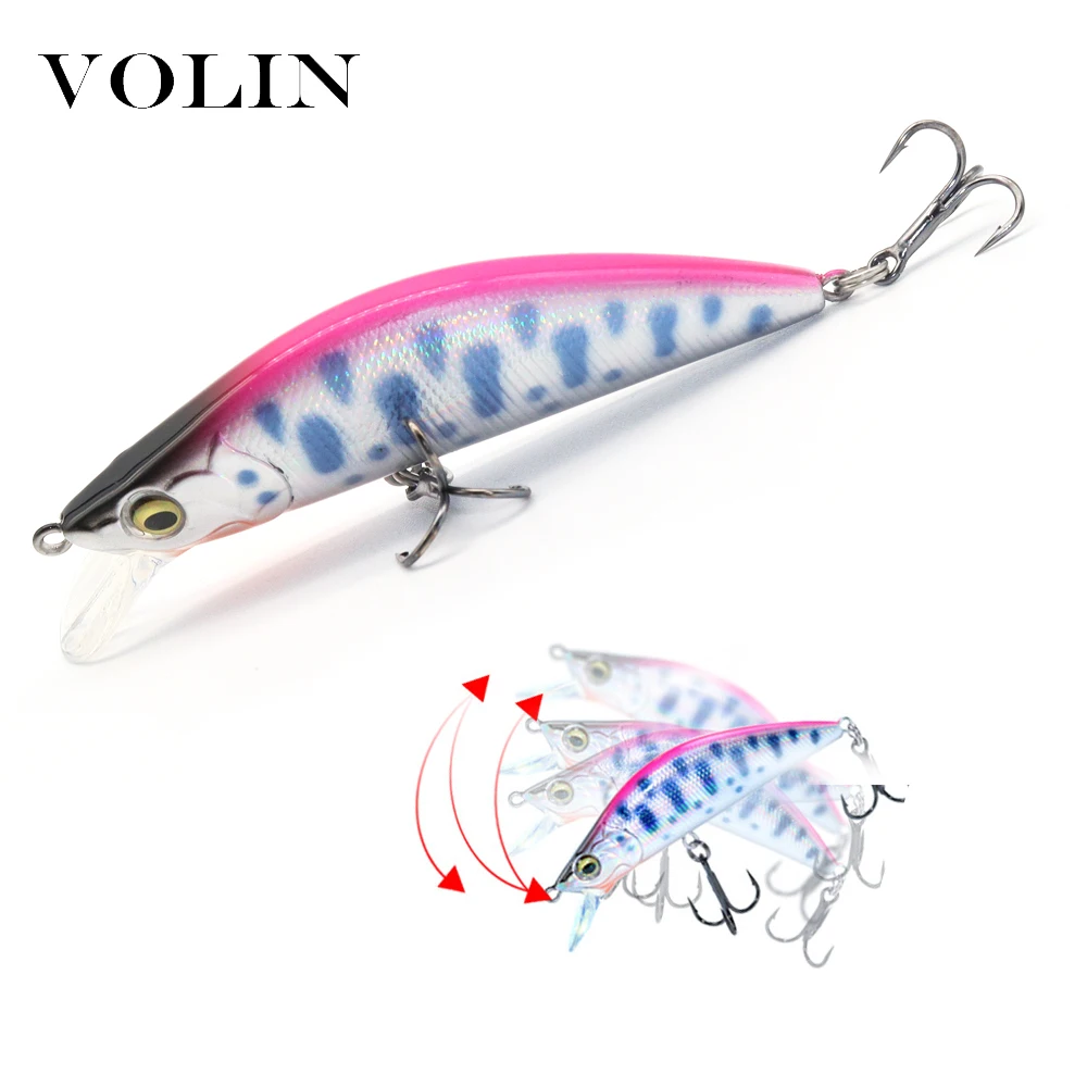 Новинка, погружная рыболовная приманка VOLIN 50 мм, 4,5 г, 1 шт., 65 мм, 8,2 г, микро искусственная жесткая приманка, воблеры Longcast для форели, окуня, щуки