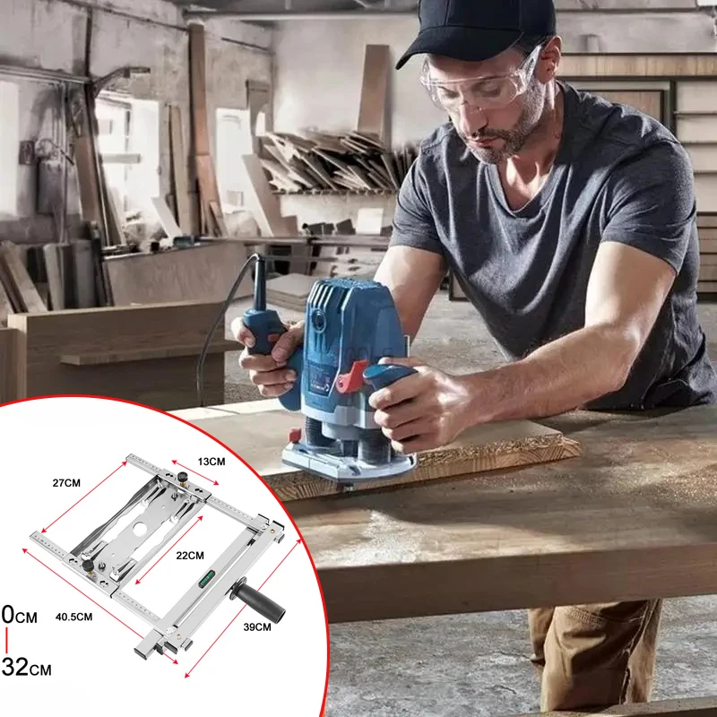 Woodworking Router Machine Tools Woodworking Edge Guide Electricity Circular Saw Quick Positioning Backing Board Cutting Machine