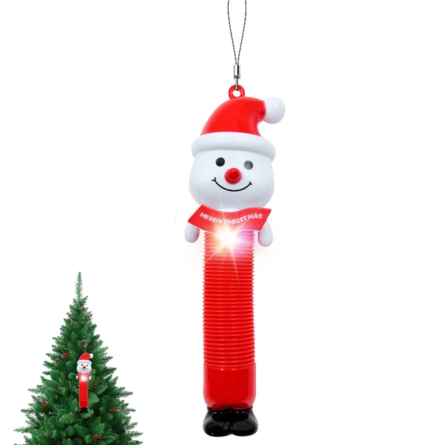 Tubos sensoriales para niños pequeños, juguetes sensoriales de Santa Claus  estirables para entrenamiento de Motor de aleta, fiesta de navidad -  AliExpress