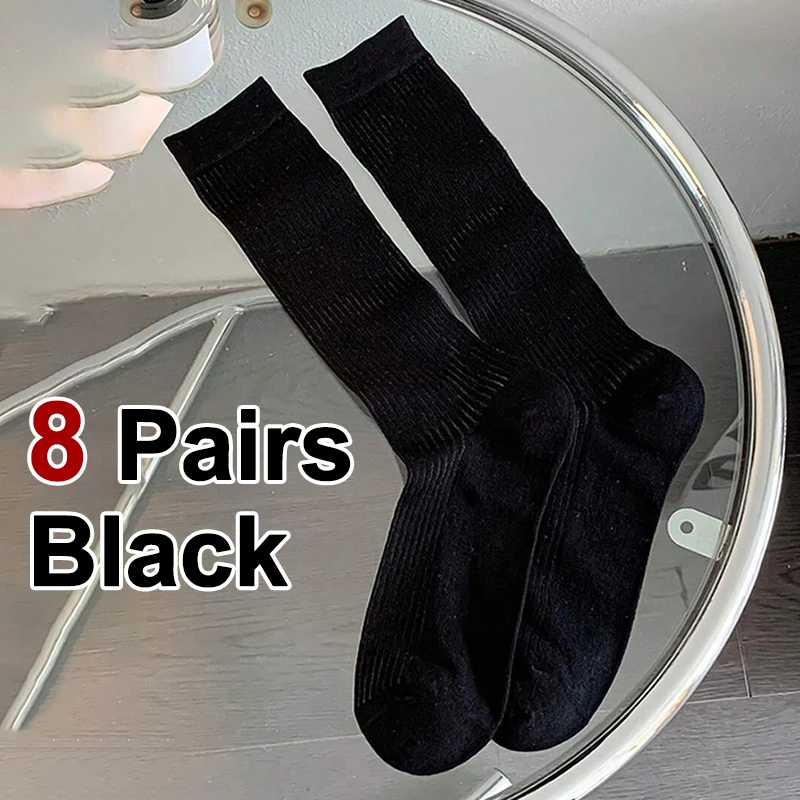8 Pairs Black