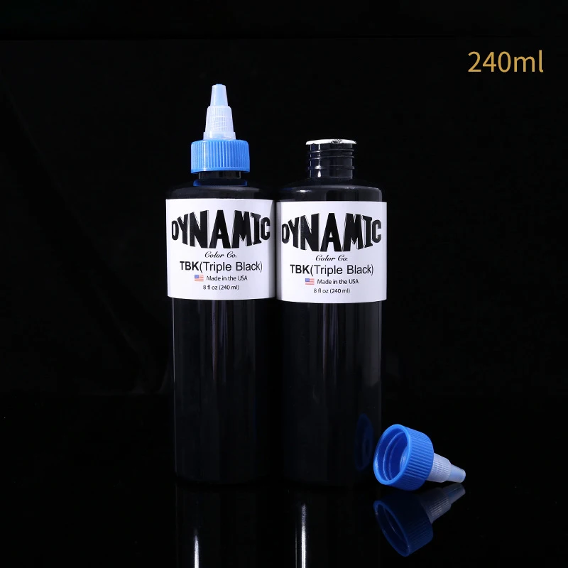 8 oz Professional Black Tattoo Ink For Body Painting Art Natural Plant  Micropigmentation Pigment Permanent 240ml DYNAMIC BLK TBK - AliExpress