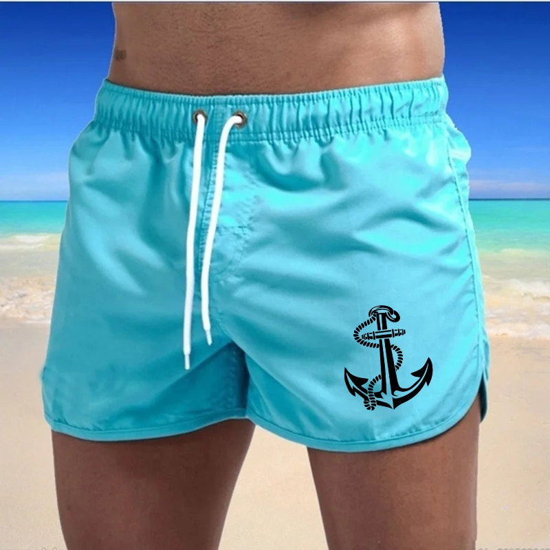 Trending Pocket Swimwear Man Summer Printed Shorts GYM Short Pants Men Fitness Casual Cool Pants Male Joggering Beach Short 3
