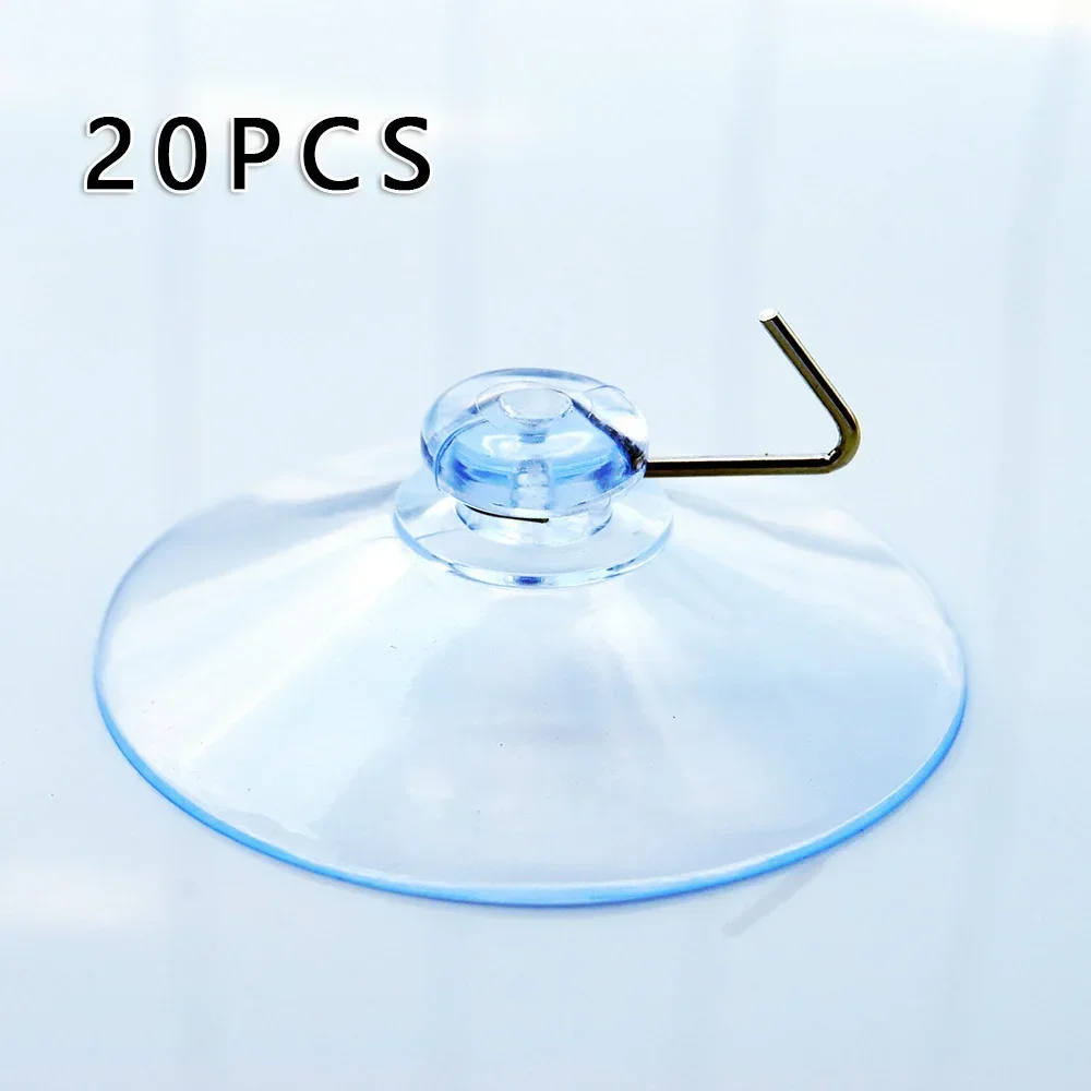 20pcs/set Casement Suction Cups With Metal Hook Hanger Hanging Hook Sucker Cups Door Wall Hangers Hooks Suction Heavy Load USEFU