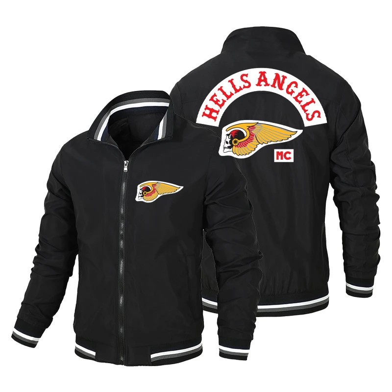 Hells Angels Motorcycle Club2D Printed MC Jacket Route 66 Cycling