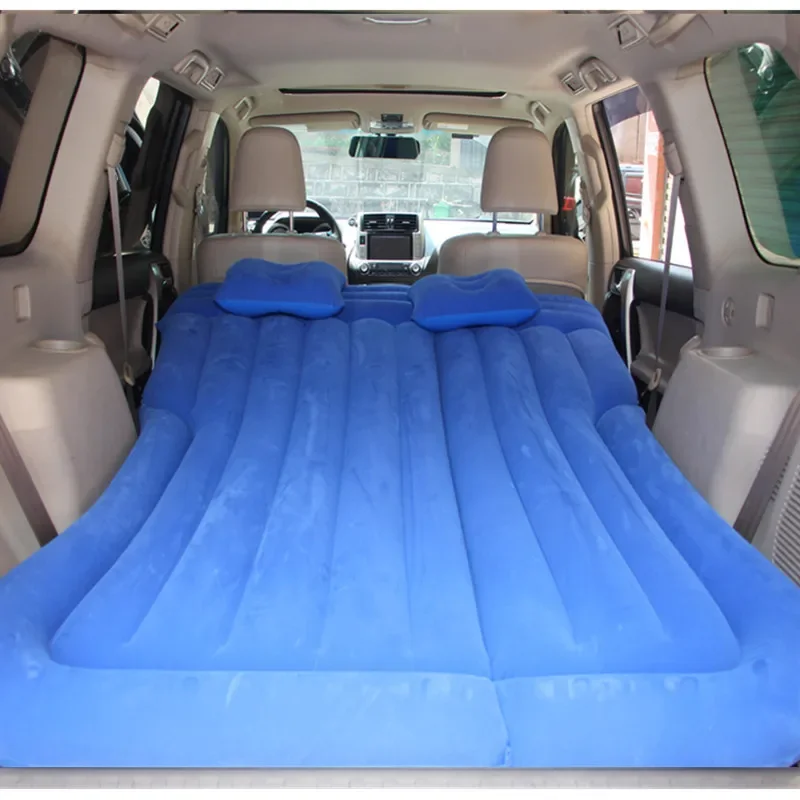 SUV Air Mattress Camping Bed Cushion Pillow-Inflatable Thickened Car Pump Portable Sleeping Pad