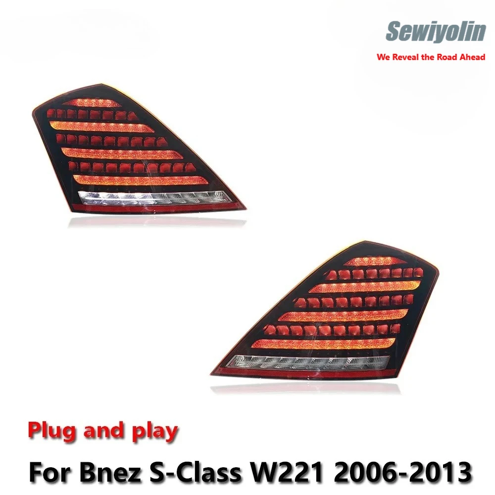Car LED Tail Light Parts For Benz S-Class W221 2006-2013 Auto Fog DRL ...