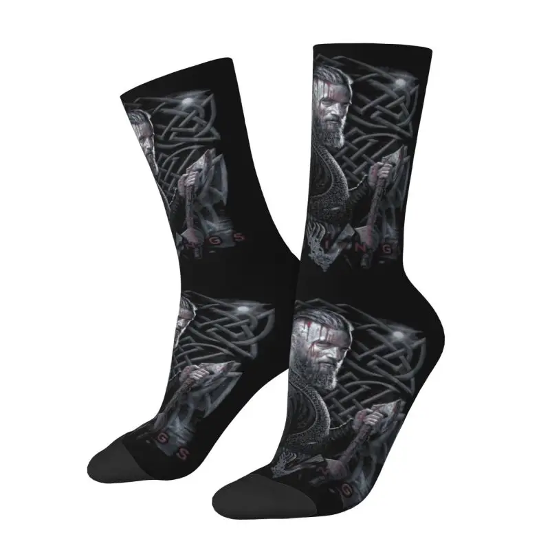 NoveltyMensVikingsKingRagnarLothbrokDressSocksUnisexWarm