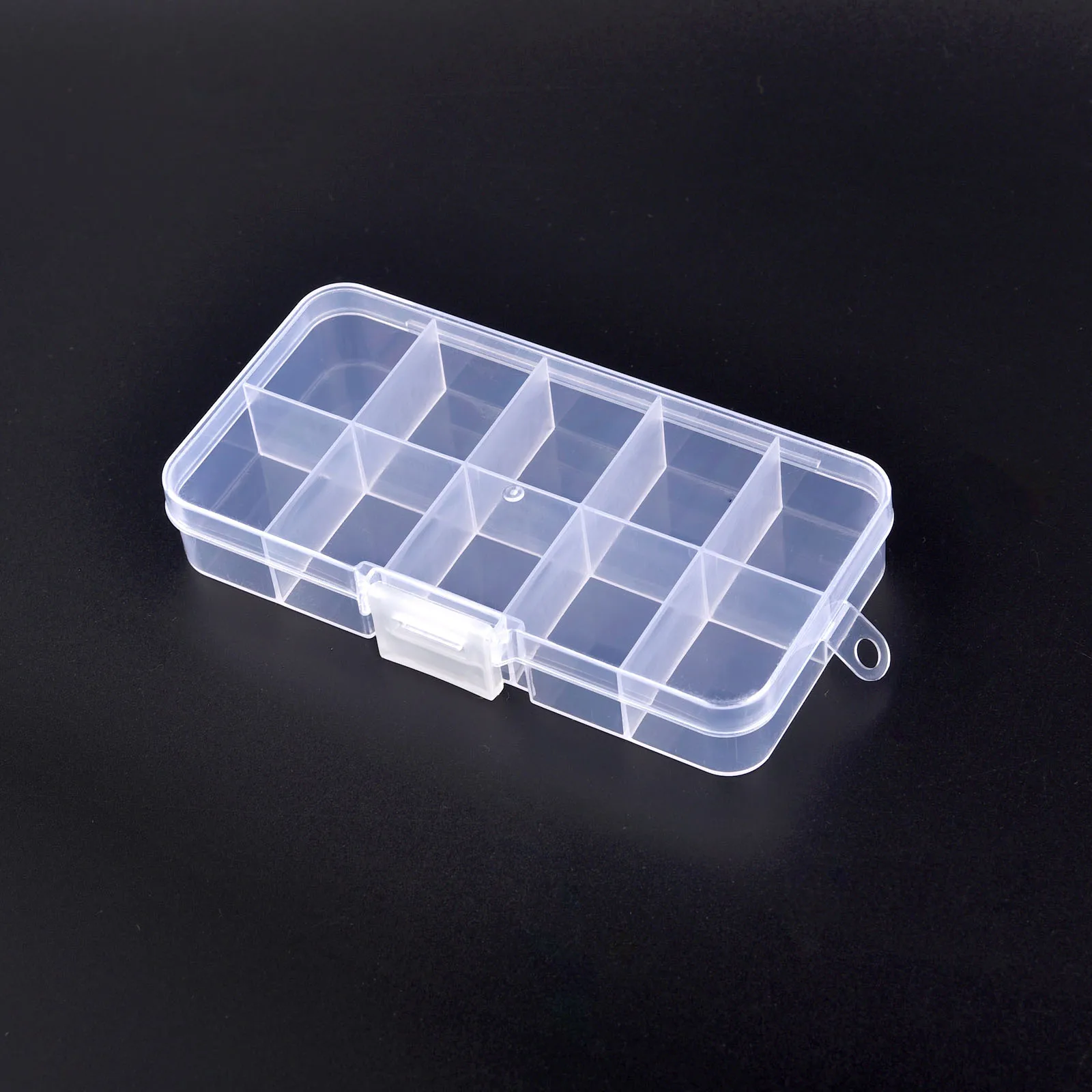 Clear Plastic Storage Box for Jewelry, Beads, and Small Accessories Organizer