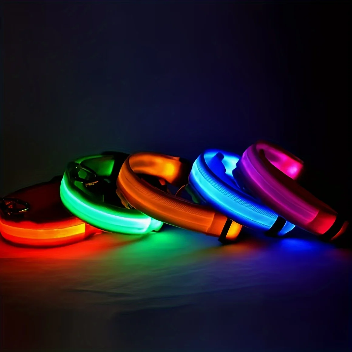 Reflective LED Dog Collar for Night Safety 4
