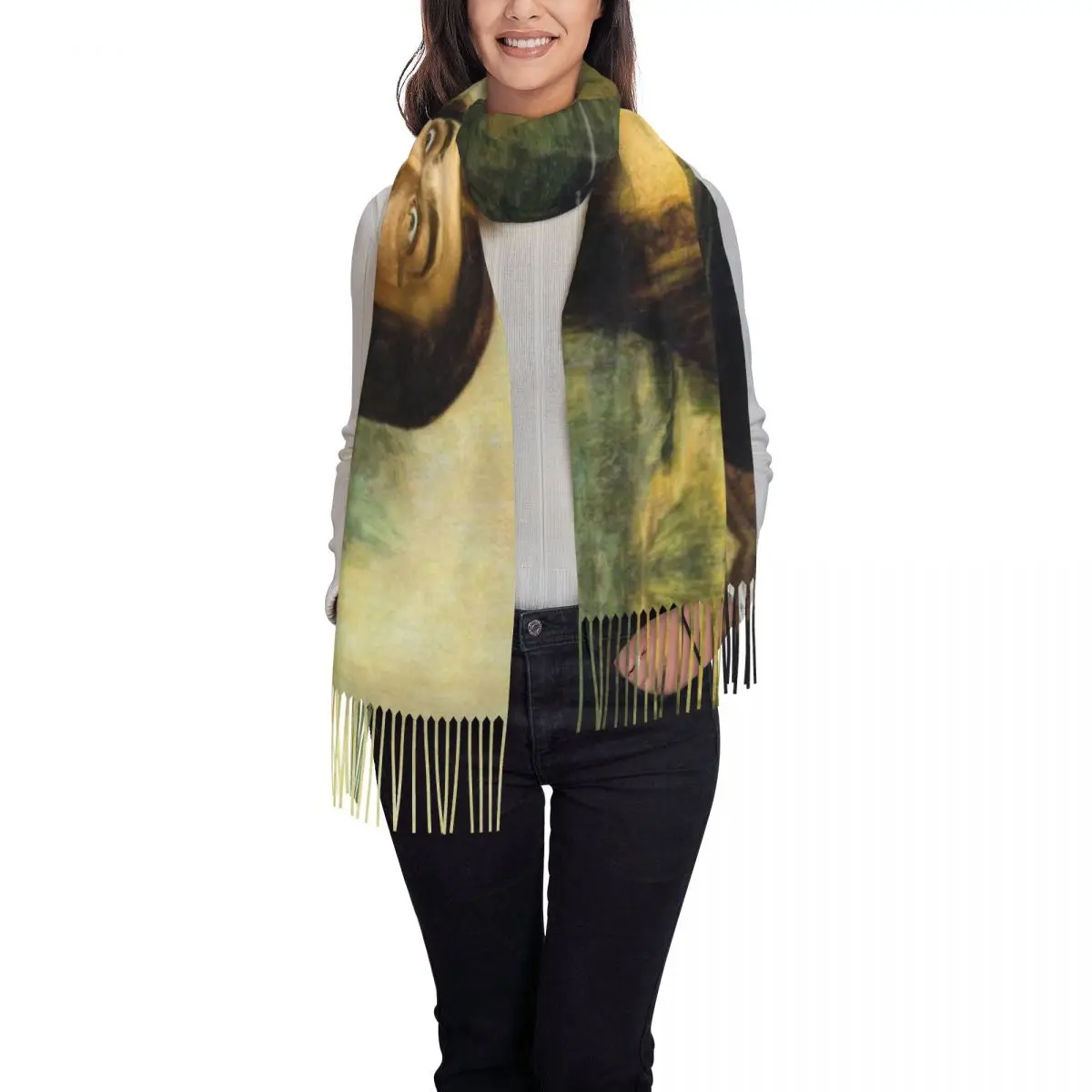 JUSONGKWCP Anime Schal - 170x34 Cm, Weiche Baumwolle, MurdersDrons Design