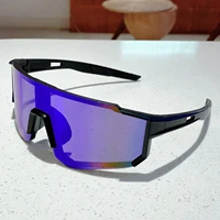 KAMMP Trendy Cycling Goggles Oversized Decor Women's Sports Anti UV Sunglasses Men's Outdoor Brand Design Sun Glasses for Hiking 3