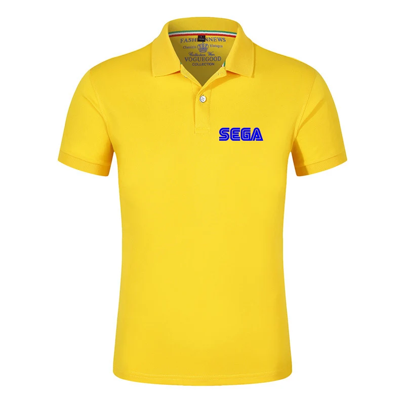 Sega 2023 Summer Trend Leisure POLO T-shirt Men's high-quality business lapel short-sleeved shirt
