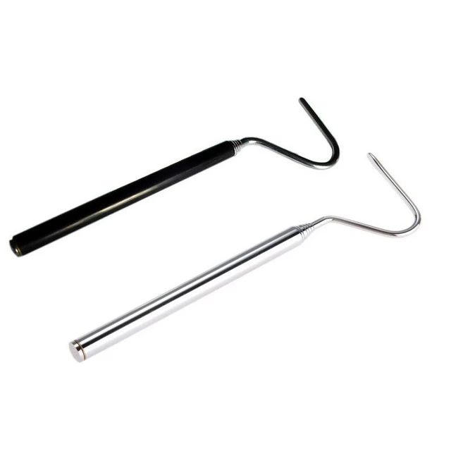 2Pcs Extensible Stainless Steel Snake Hook Retractable Reptile Hook Catcher  Controlling Moving Hook Stick for Catching - AliExpress