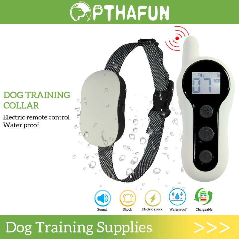 500m Dog Training Collar Remote Control Waterproof Chargeable Sound