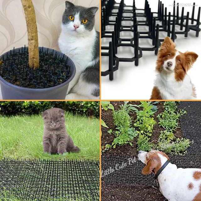 Cat Thorn Mat Dog Garden Anti-Cat Dog Outdoor Supplies Feces Mat Cat Dog Expulsion Mat Anti-Cat Thorn Mats Protects Plants 6