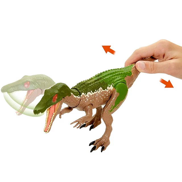 Genuine mattel Jurassic world sound strike Baryonyx Grim triceratops Cryolophosaurus genuine dinosaursboy toys for children 4
