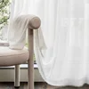 1pc Princess Style Advanced Simplicity Plush Gauze Balcony Bedroom Bay Window Living Room White Tulle 1