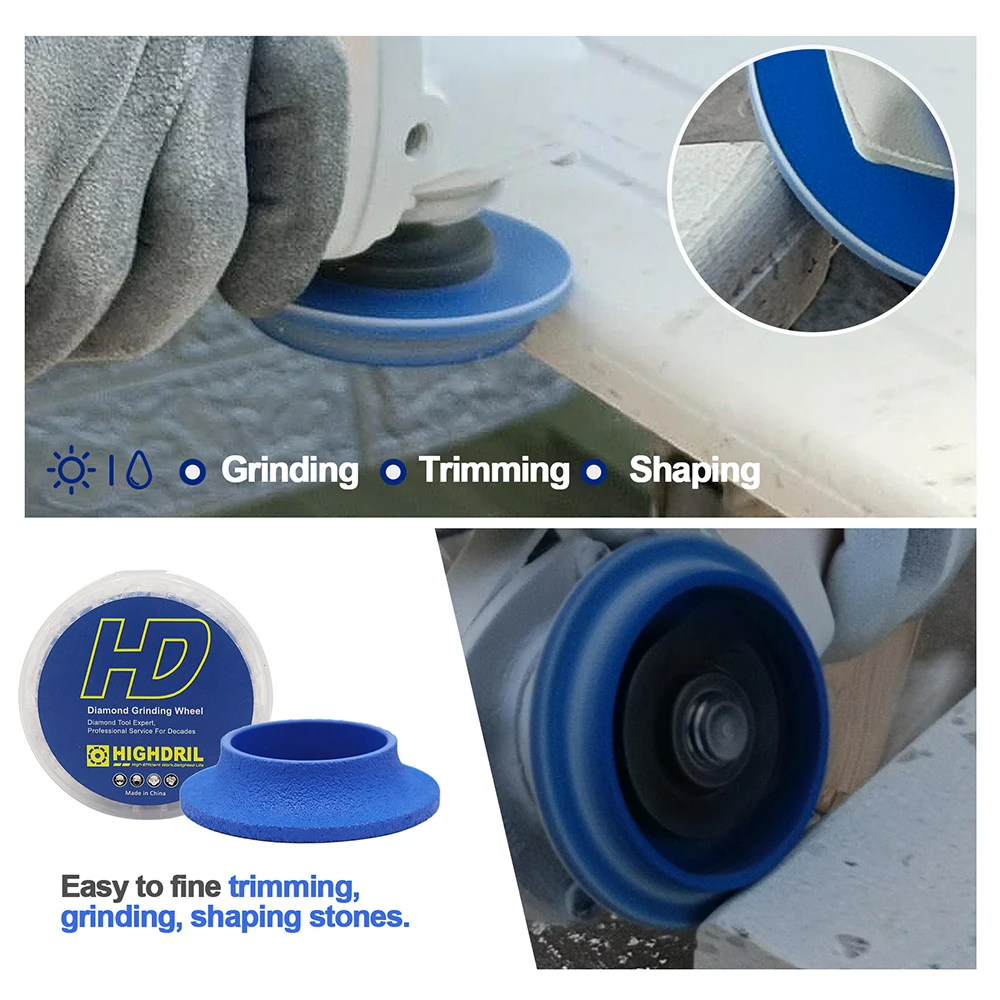 Free Shipping Grinding Wheel Dia75mm Diamond For Masonry Concrete Marble Granite 10/15/20mm Polishing Tools Edge Milling Cutter