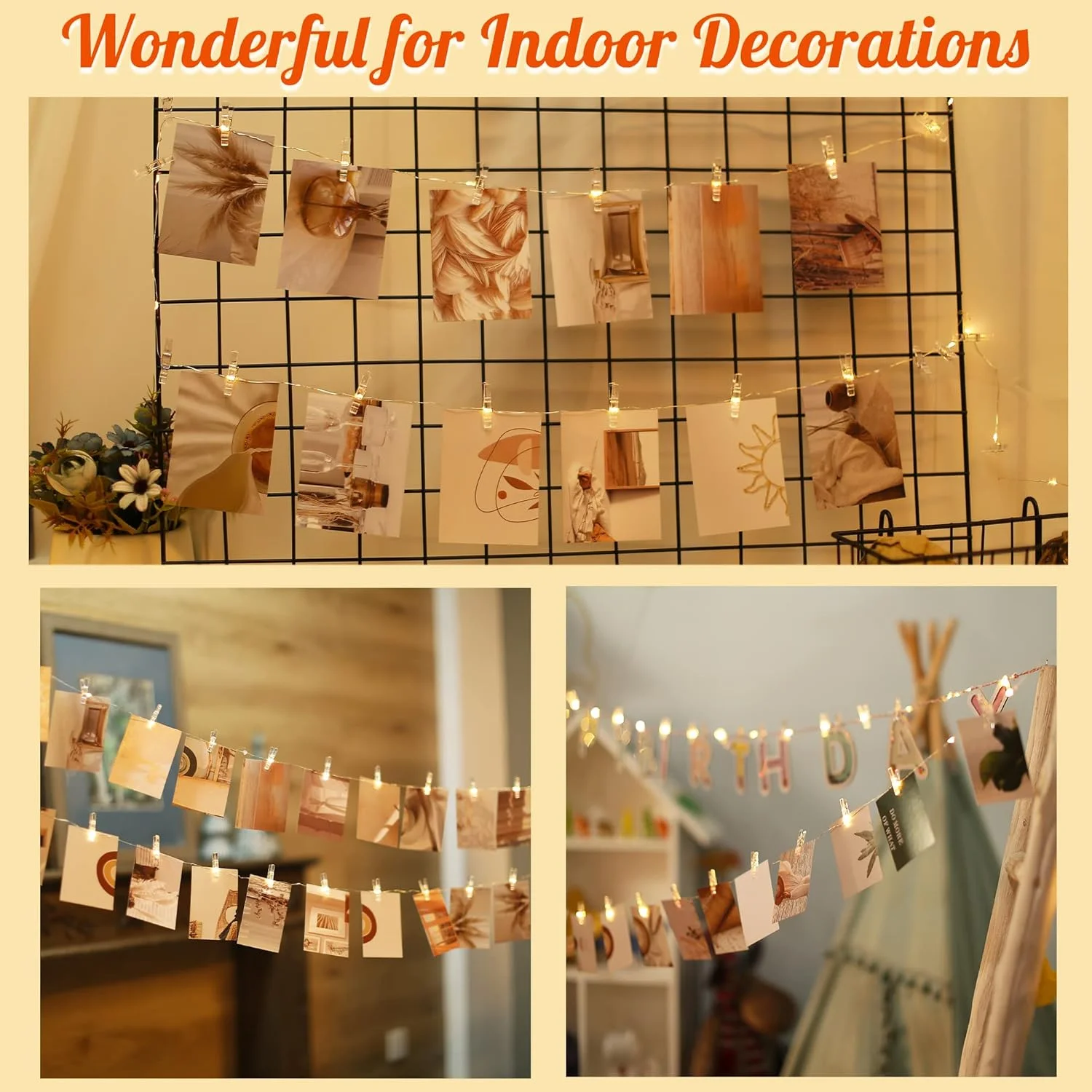 Enchanting USB-Powered LED Fairy String Lights