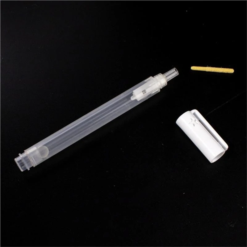 2Pcs 빈 마커 펜 3mm 미세 팁 리필 형 아크릴 빈 마커 아티스트 교사 학생을위한 빈 페인트 펜