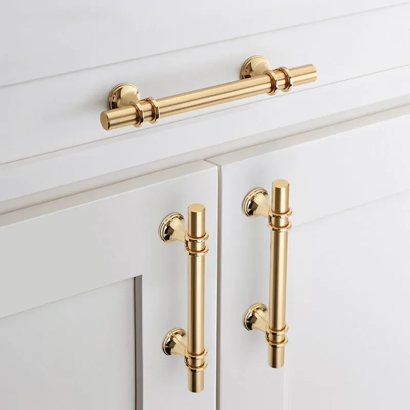 

Gold Furniture Handle Cabinet Knob and Handle Drawer Knobs Cupboard Pulls Kitchen Handle Pull Black Handle for Furniture