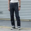 Non Stock Late 1960s Men's Slim Fit Jeans Mid-Rise Selvedge Denim Pants Dark Blue 3