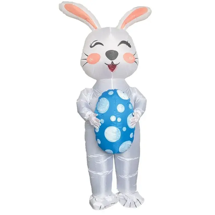

Bunny Rabbit Costume Inflatable Suit Adult Cosplay Anime Party Festival Dress Up Clothes Animal Show Stage Wear Funny Mascot
