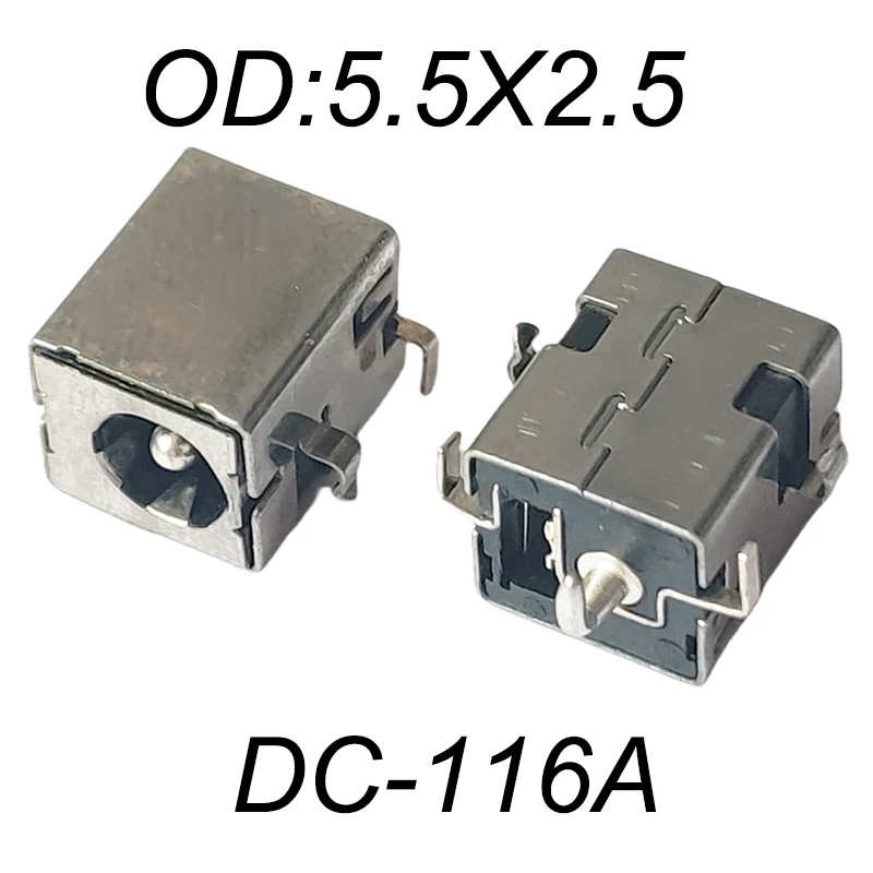 2.5mm Laptop DC Jack Female Connector Power Socket For Laptop Charging Tail Socket Female DC-116A