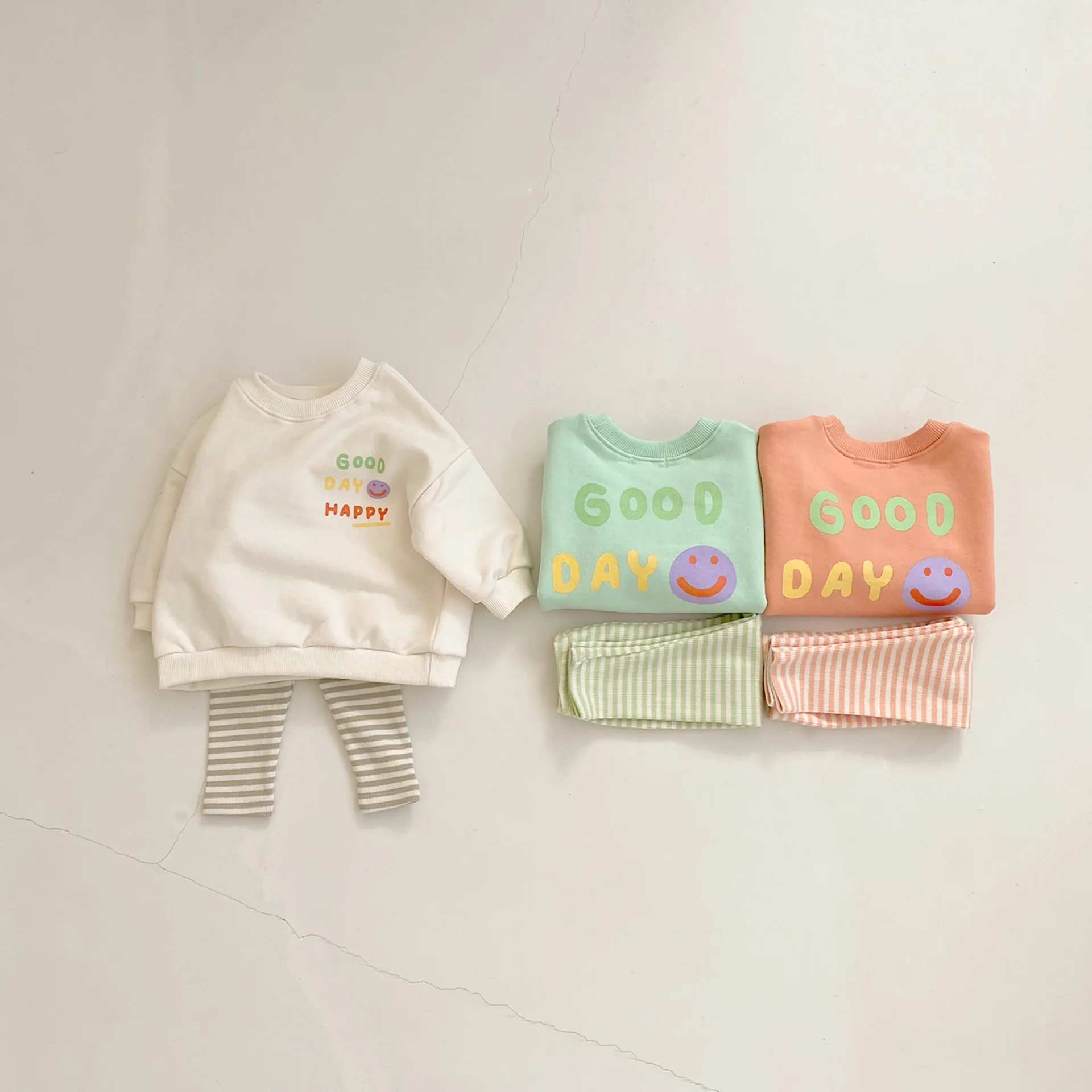 Spring Baby Cartoon Letter Sweatshirt Infant Long Sleeve Pullover Boy Girls Fashion Baby Smile Sweatshirt Clothes