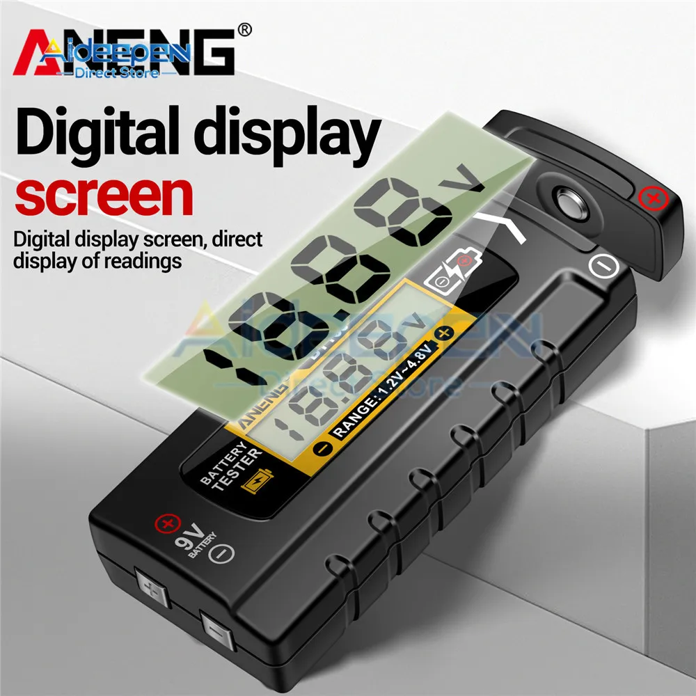 BT167/BT169 Battery Tester Battery Level Detector Level Display 1.2-3/9V 1.2-4.8/9V Testers