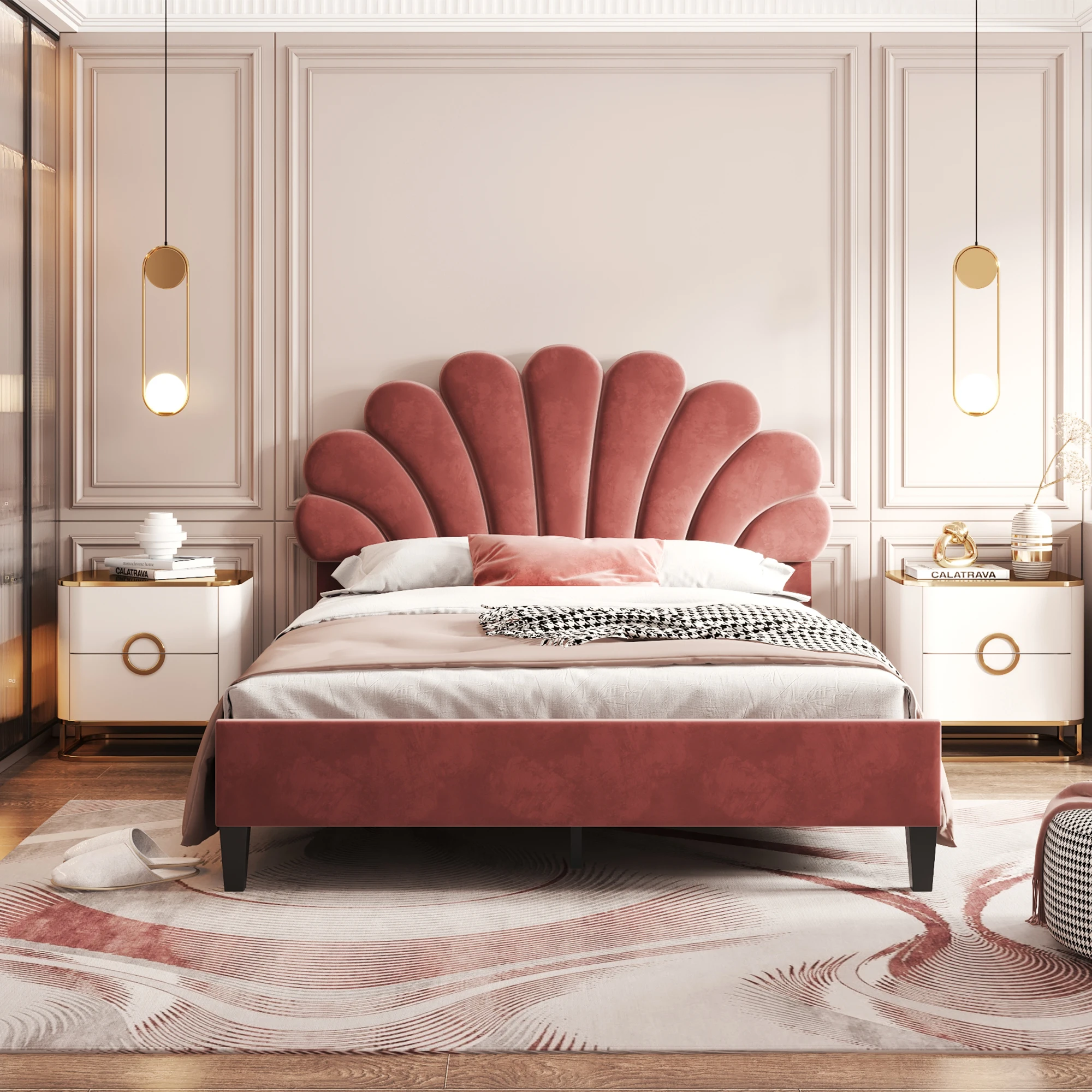 Floral bed frame deals