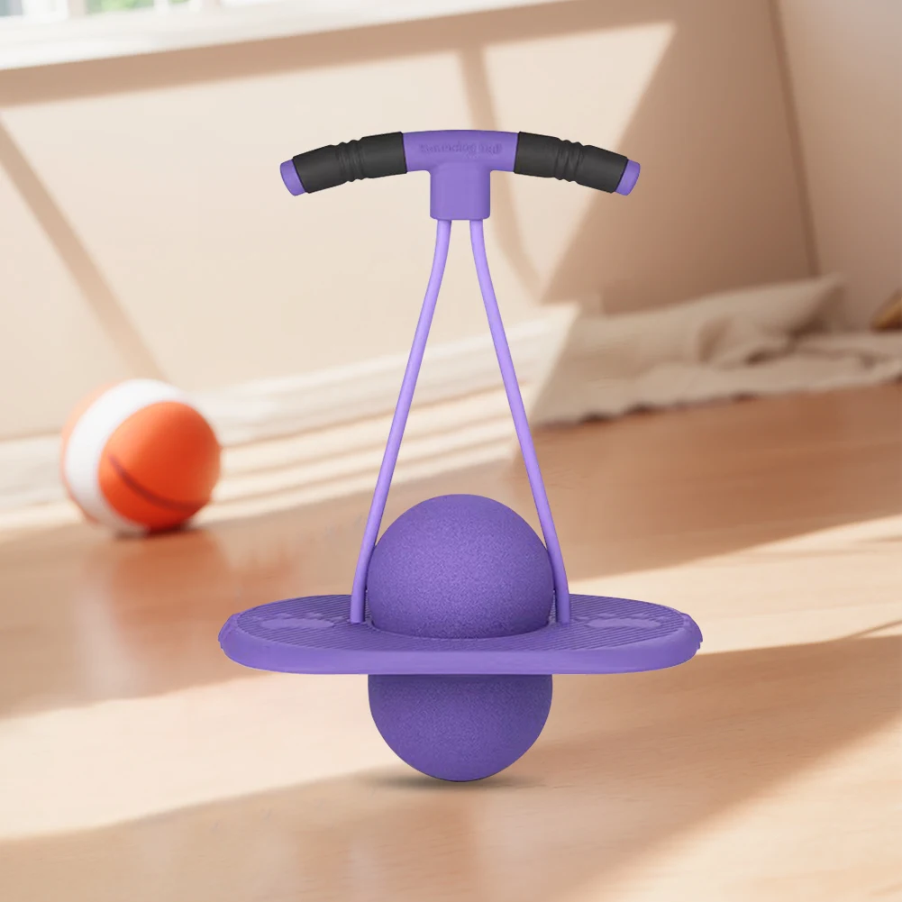 Children Bouncing Ball Jumping Ball with Handle Child Exercise Toy Non Slip Grow Taller Balance Toy for Indoor Outdoor Play