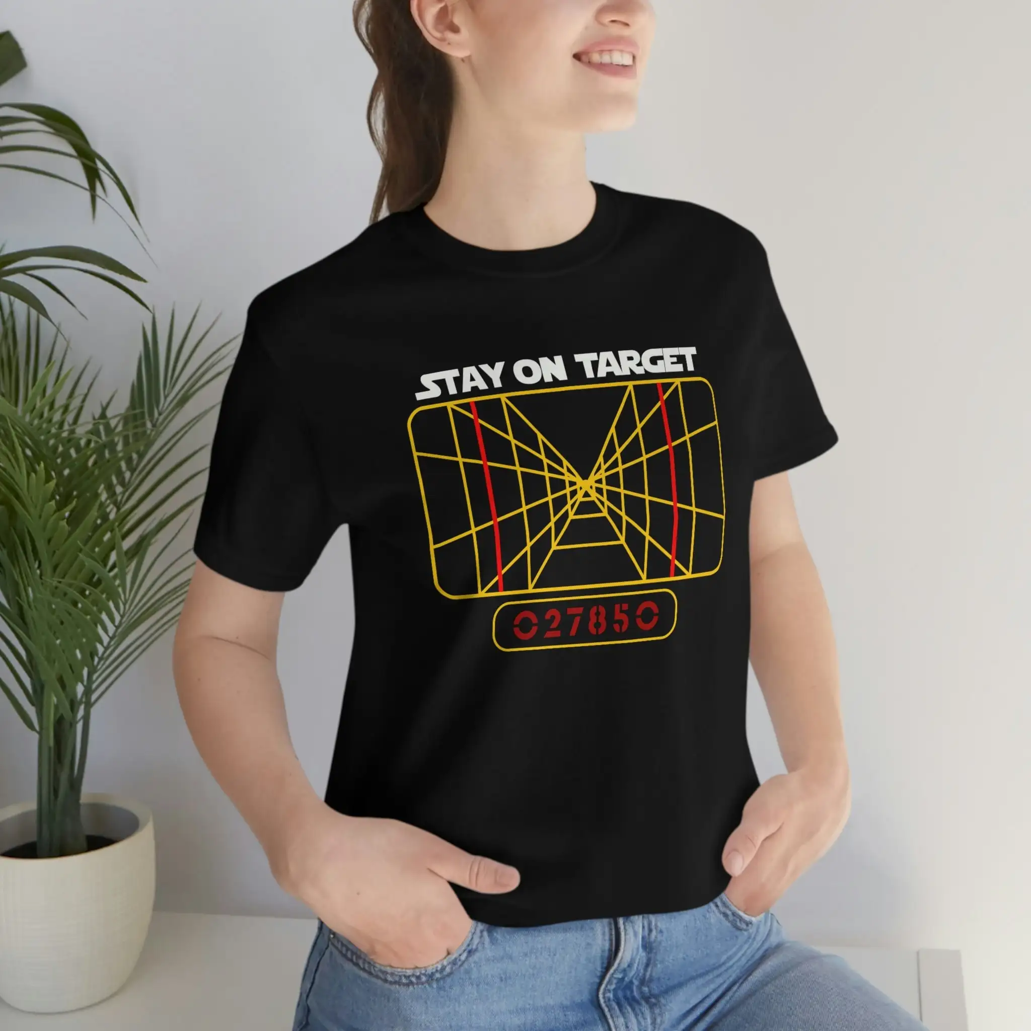 T-Shirt Per Computer Con Targeting X-Wing Stay On Target Slogan
