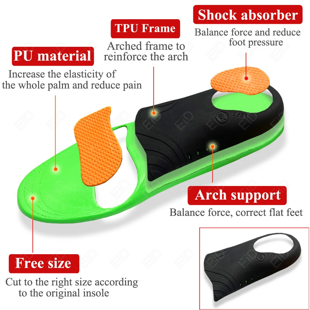 Orthotic Insole Arch Support X/O Leg Flat Foot Health Shoe Sole Pad insoles Shoes insert padded Orthopedic insoles