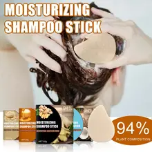 

60g Shampoo Soap Quick Rinse Safe Plant Extracts Ginger Shampoo Stick Soap for Family