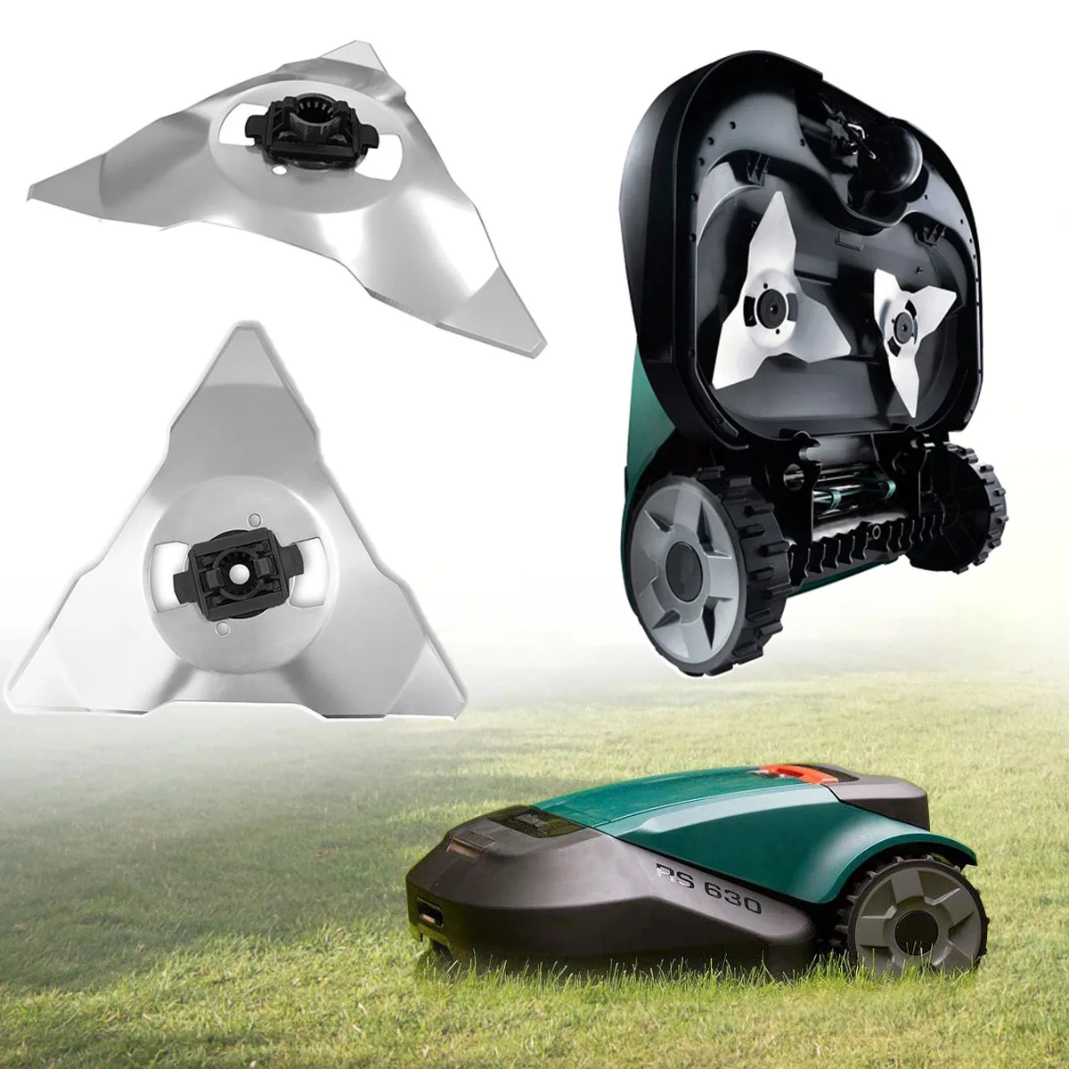 Лезвие для робота-газона, сменные режущие лезвия из нержавеющей стали для газонокосилки Robomow RS, Ру автоматические инструменты для сада