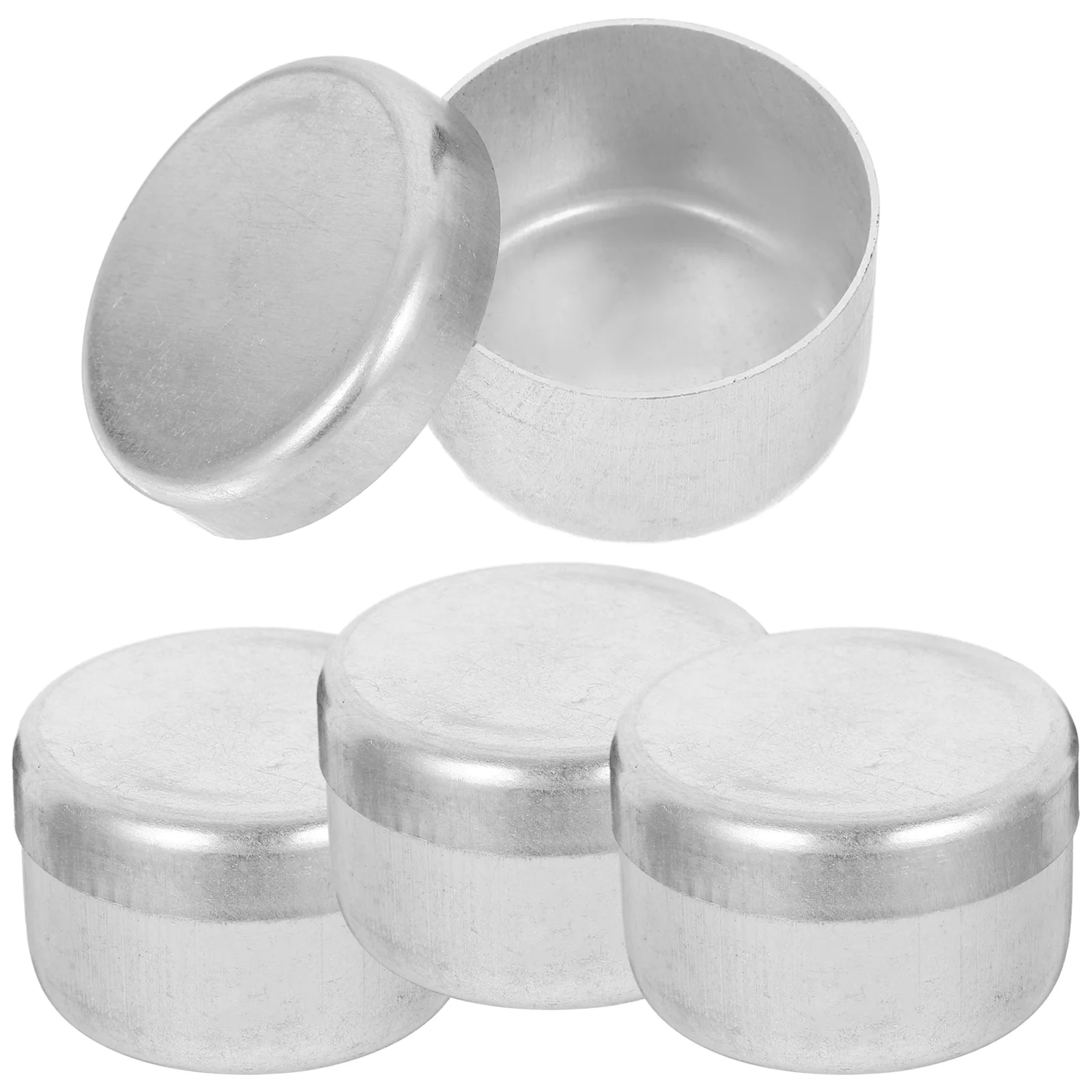 

Soil Sampling Box Small Sample Jars Weighing Holders Tiny Containers with Lids Aluminum Soil Boxes
