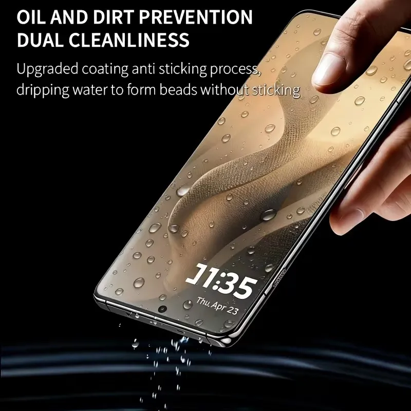 4-Pack Hydrogel Film Full Cover Screen Protector - Enhanced Protection and Clarity