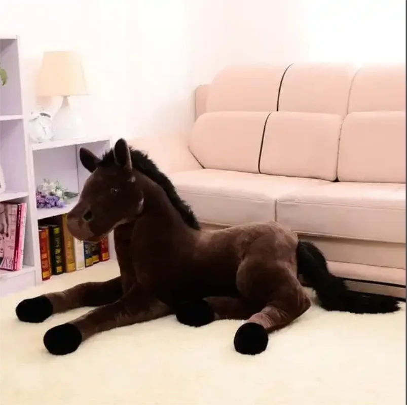 

Zodiac simulation horse, soft and cute sitting bear doll
