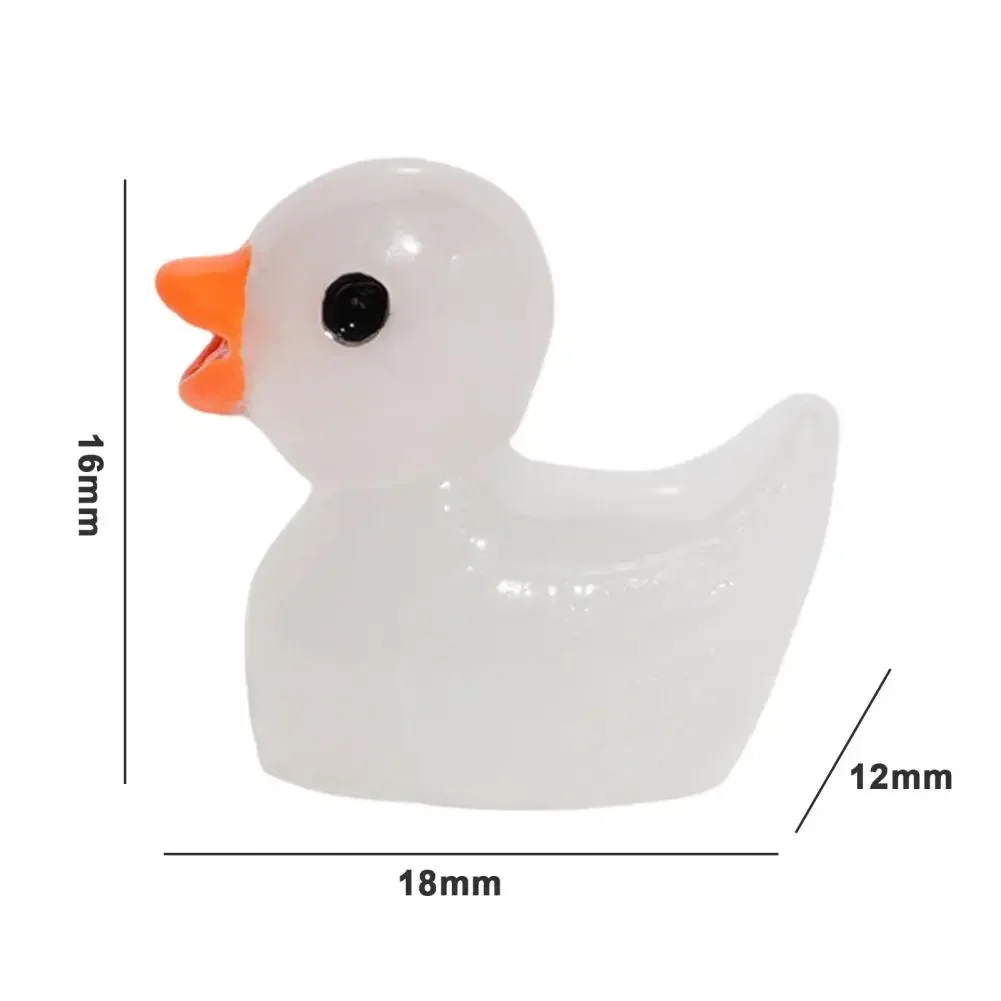 Luminous Resin Dolls Crafts Decoration Table Decoration and Accessories 5/10pcs Room Decor Mini Car Duck Ornaments Home Garden.