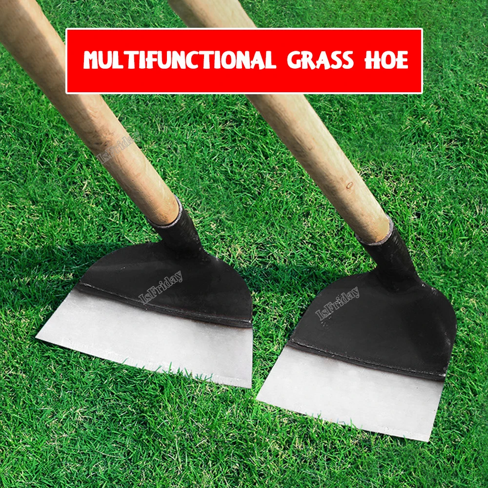 Garden Tools Hoe Manganese Steel Hoe for Gardening Weed Removal Machete Weed Remover Tools Planting Vegetable Loosening Soil 4