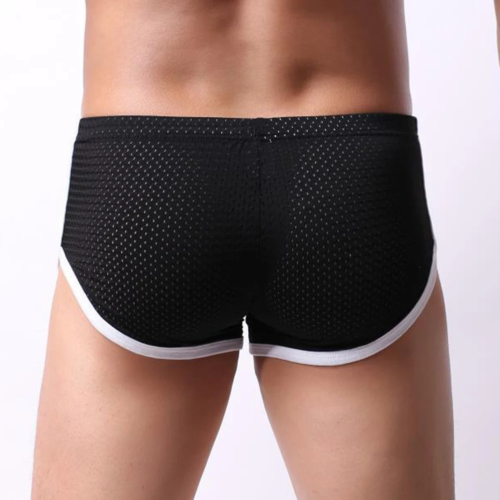 

Men Boxers Panties mesh Breathable Boxer Briefs Running Trunks Arrow Shorts Beach Home Underpants Sleep Bottoms