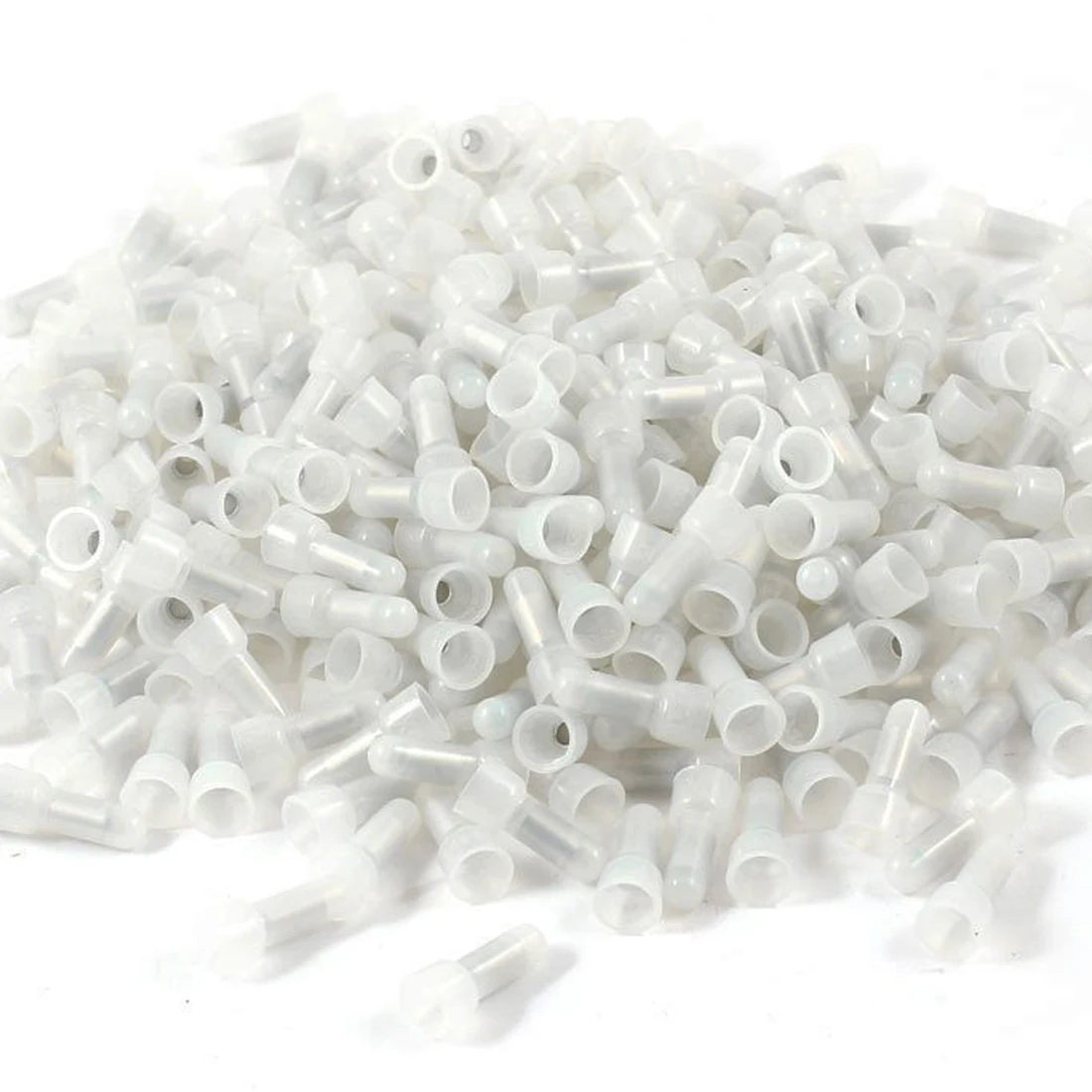 300 Pcs CE-1 Closed End Wire Connectors 22-18 Gauge Crimp Caps White 2