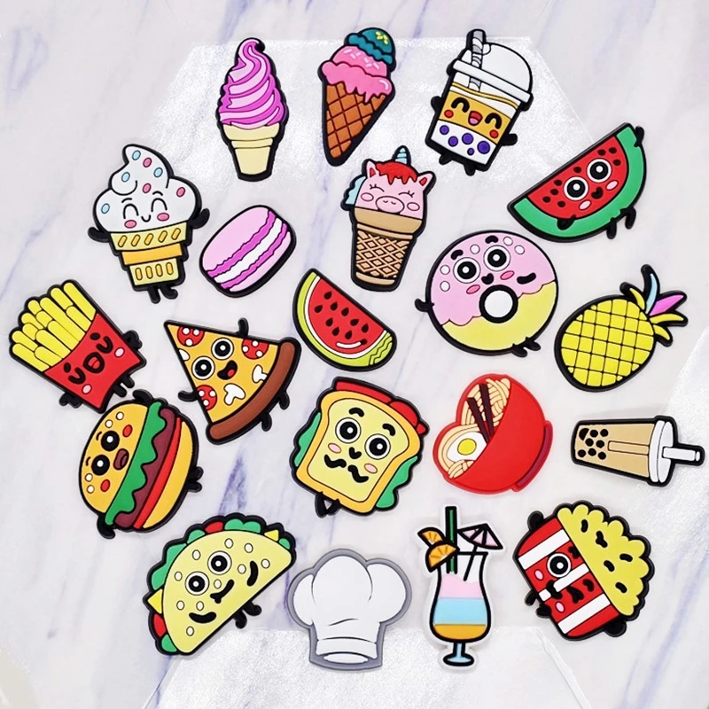 Charming Food & Drink Shoe Charms – Festive Accessories