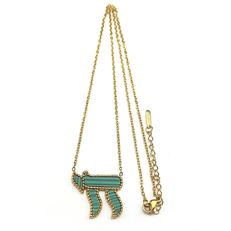 collier Chai, pendentif hébreu, bijou judaïsme, collier religieux, symbole de vie,