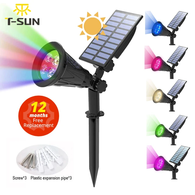 Luces solares Led verdes para jardín, foco impermeable de pared, Outdoot,  1/2/4 paquetes, T-SUN - AliExpress