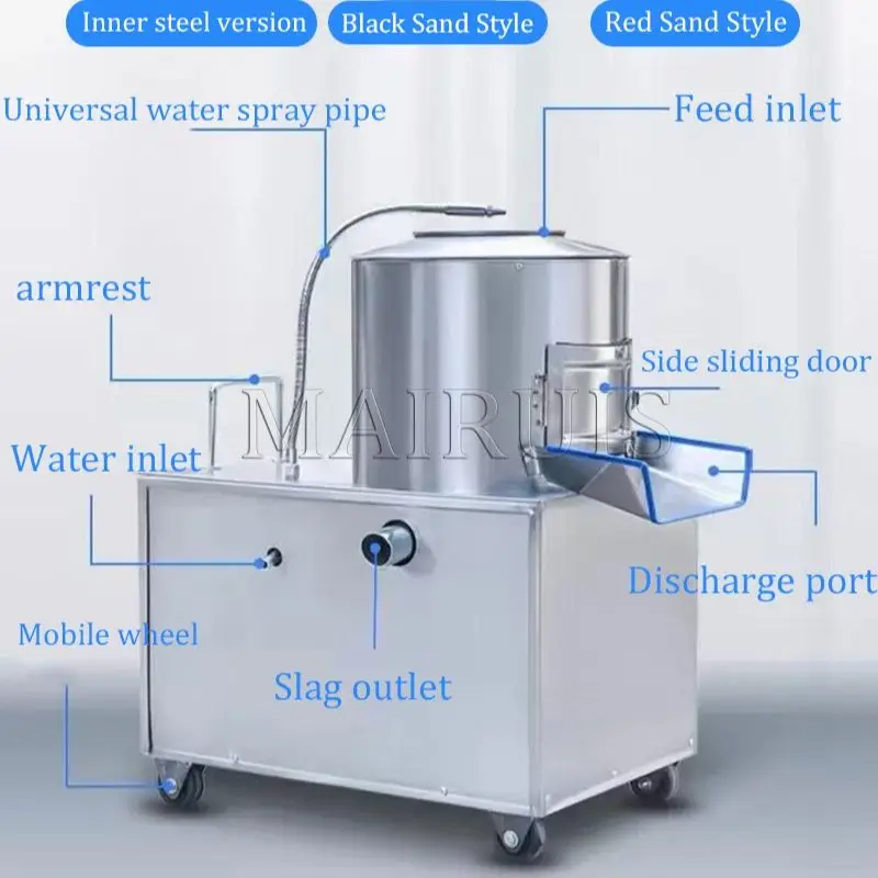 Industrial Potato Chips Cleaning Peeling And Cutting Machine 3