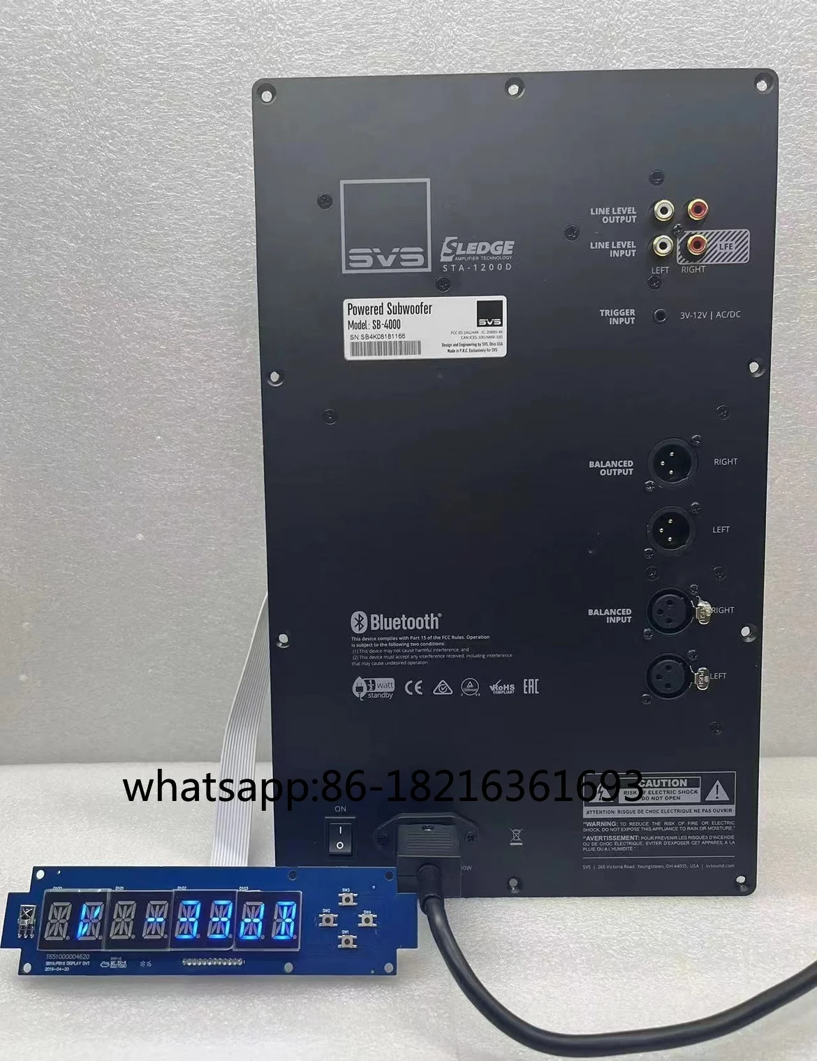 Fever High Power Home Theater Music Amplifier Board 1200W Rated Subwoofer Bluetooth App Control SVS--95% new