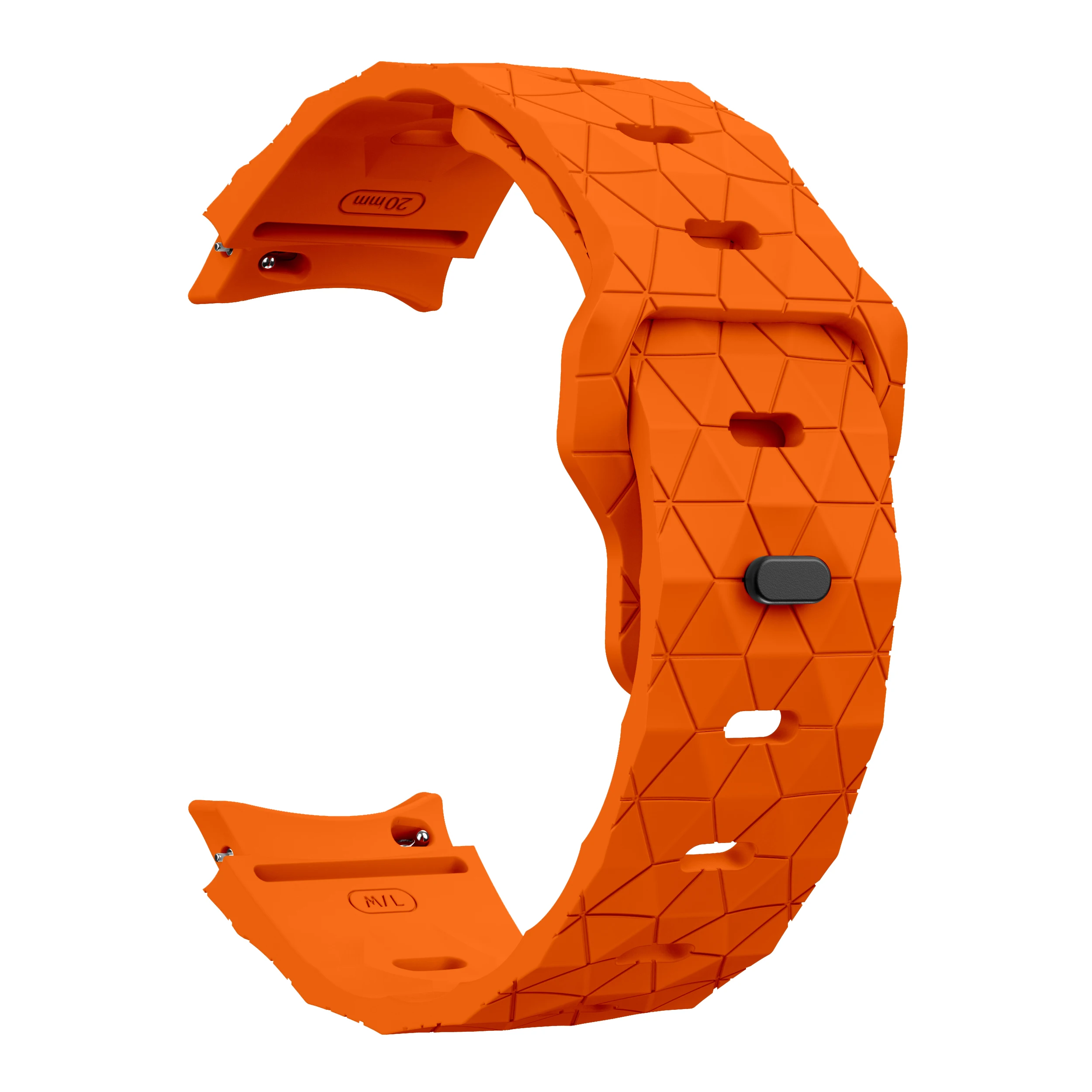 Silicone No-Gap Band for Smartwatches - 20mm Adjustable Strap