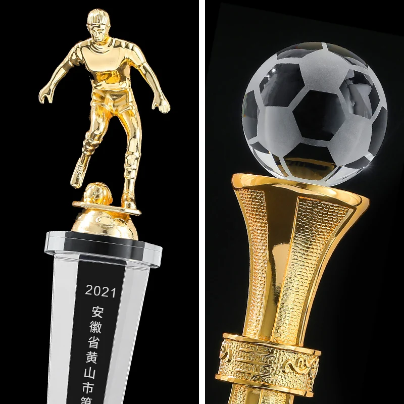 Customized Sculpture Resin Trophy Decor, Sports Awards Trophies, Home Decoration Honorary Crafts, Creative Crystal Base, 1Pc